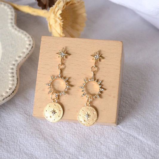 Pendientes Cristal Sol Mujer