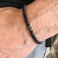 Pulsera Negra Simple Hombre