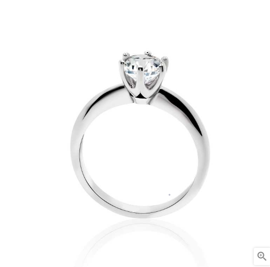 Anillo Compromiso Charlotte Oro Blanco (18Kt) Con Diamante 1.00Ct